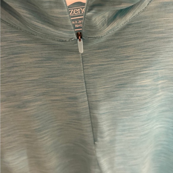 Slazenger Teal Zip-Up Pullover size M - Picture 5 of 5